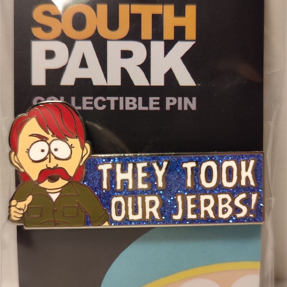 South Park They Took Our Jerbs Enamel Pin Official Cartoon Collectible Brooch - Picture 1 of 3